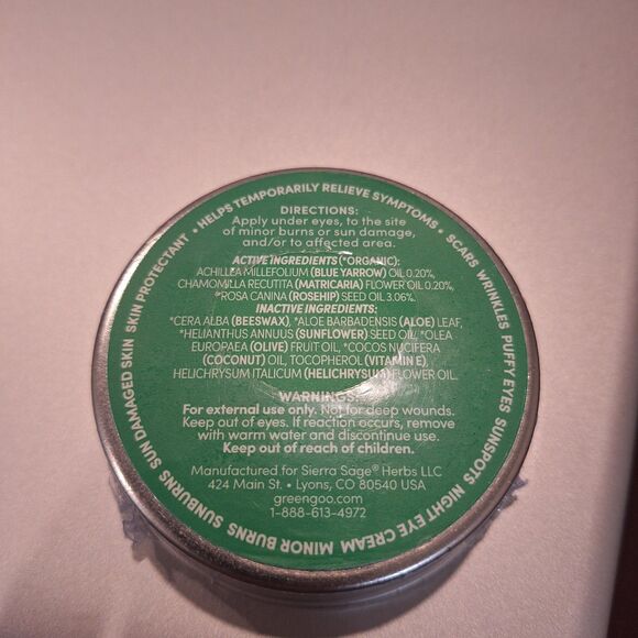 Green Goo Skin Repair Aloe Vera Rosehip Helichrysum Sealed No Box 1.82 Oz - Picture 2 of 2